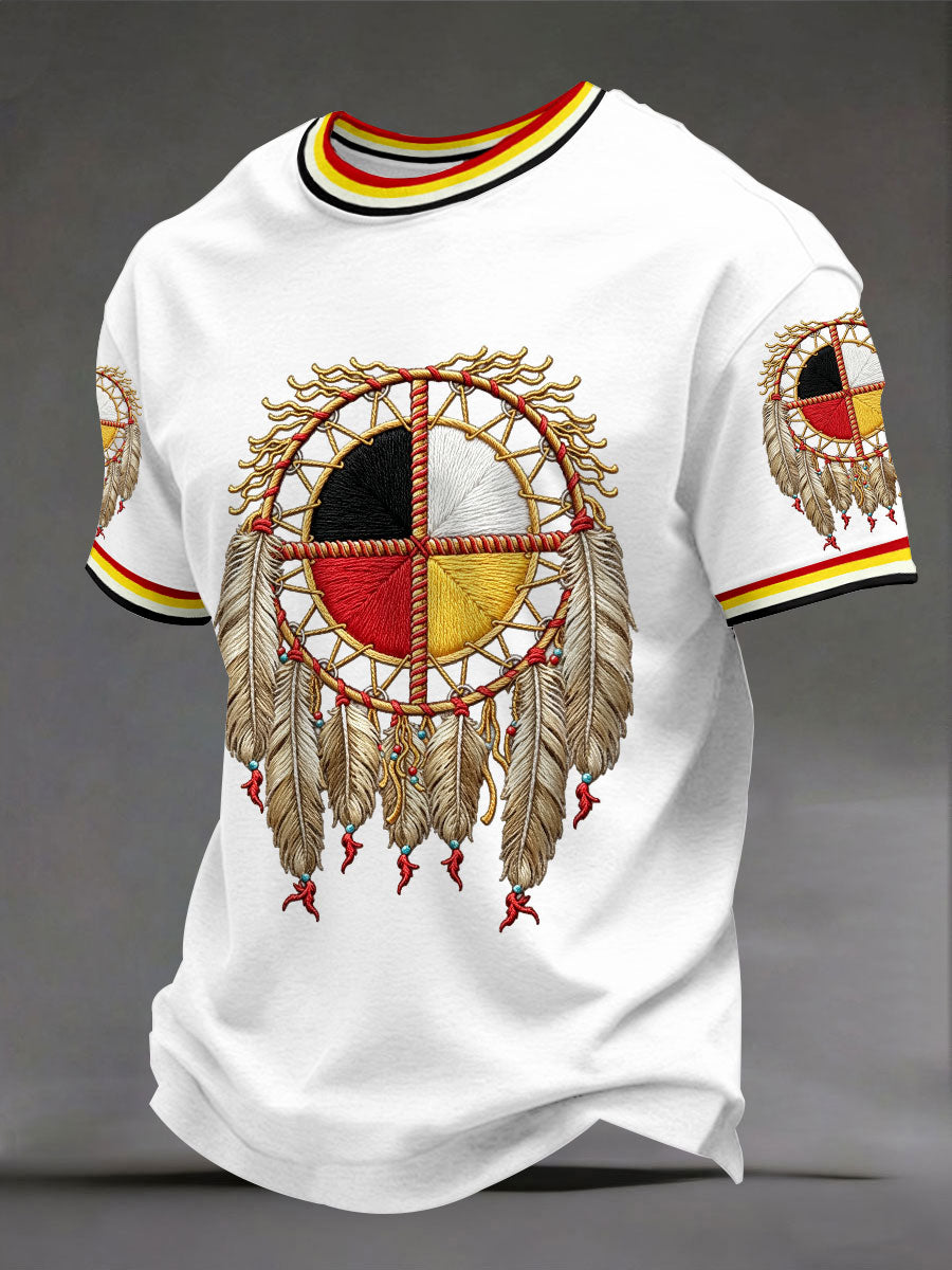 Men's Indigenous Medicine Wheel T-Shirts