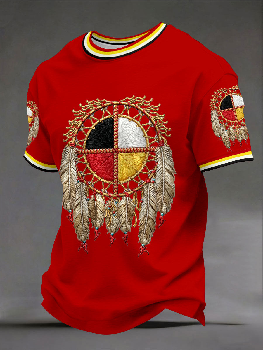 Men's Indigenous Medicine Wheel T-Shirts