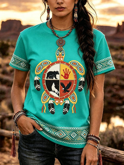 Women's Indigenous Art T-Shirt