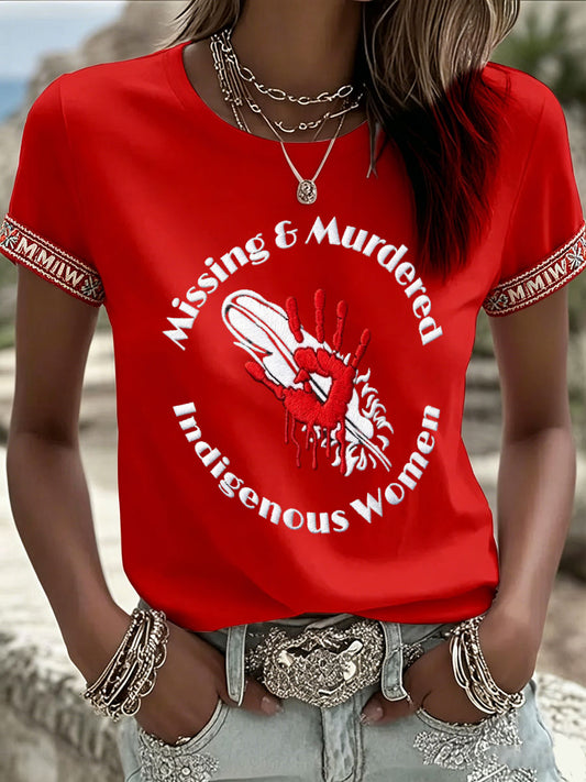 Indigenous Women Missing And Murdered - MMIW Unisex T-shirt