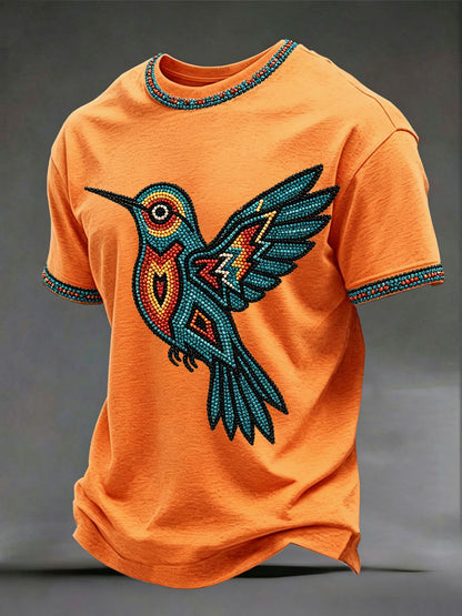 Men's Indigenous Hummingbird Art T-shirts