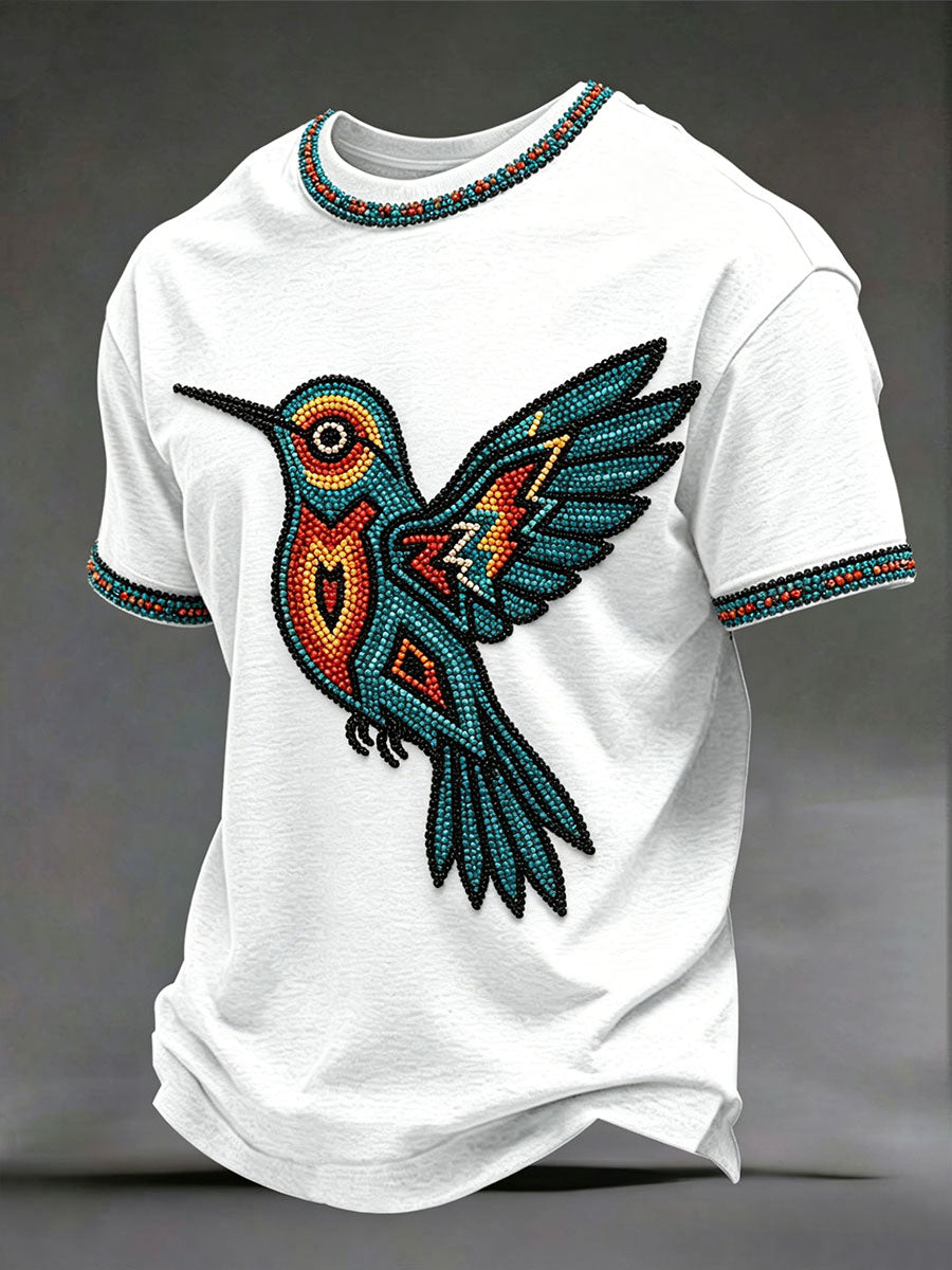 Men's Indigenous Hummingbird Art T-shirts