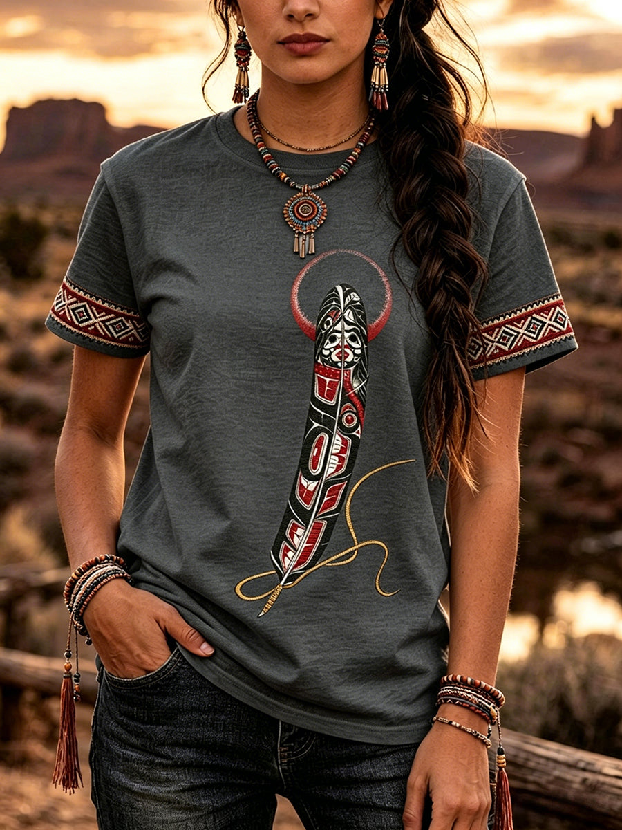 Women's Indigenous Art T-Shirt