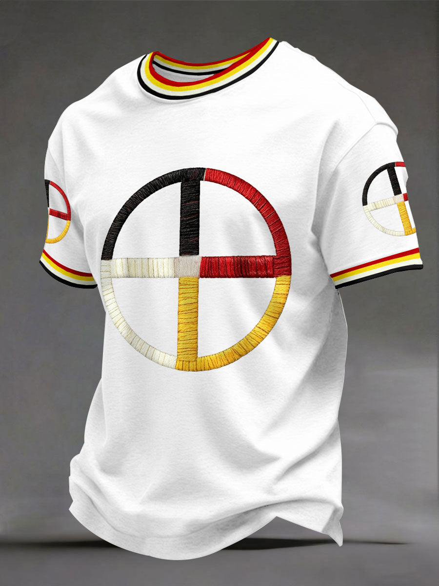 Men's Indigenous Medicine Wheel T-Shirts
