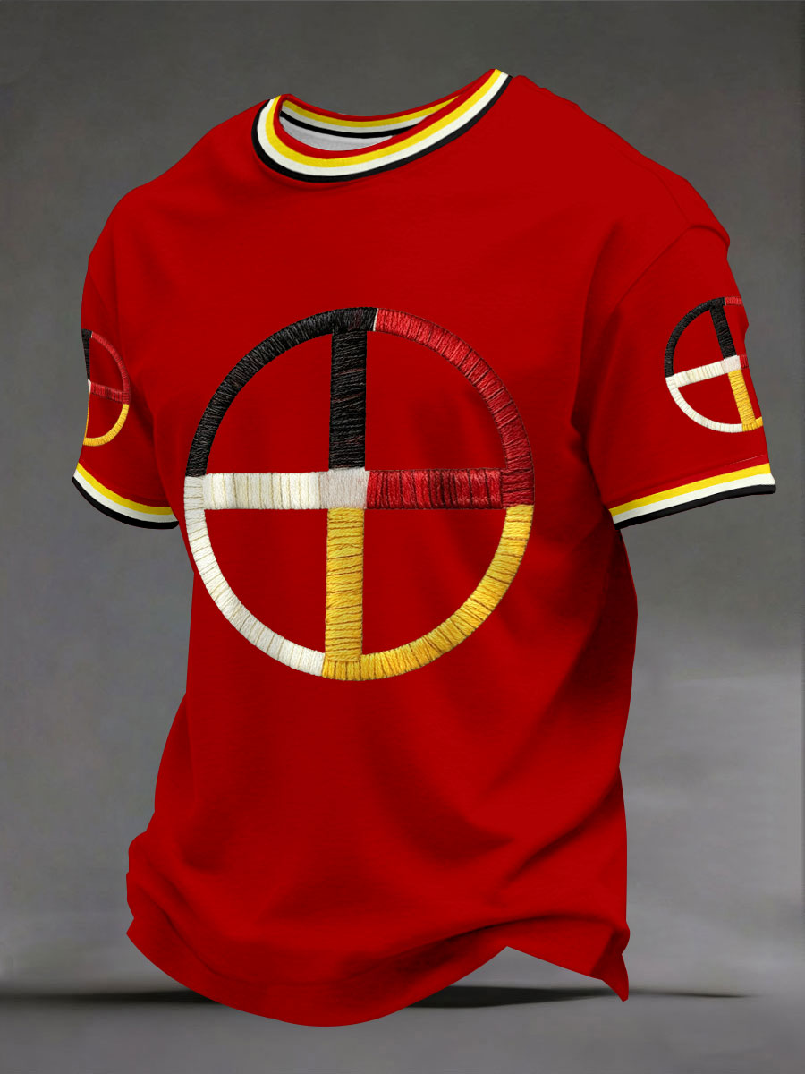 Men's Indigenous Medicine Wheel T-Shirts
