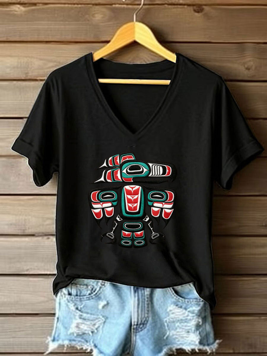 Women's Indigenous Totem Casual Sweatshirts