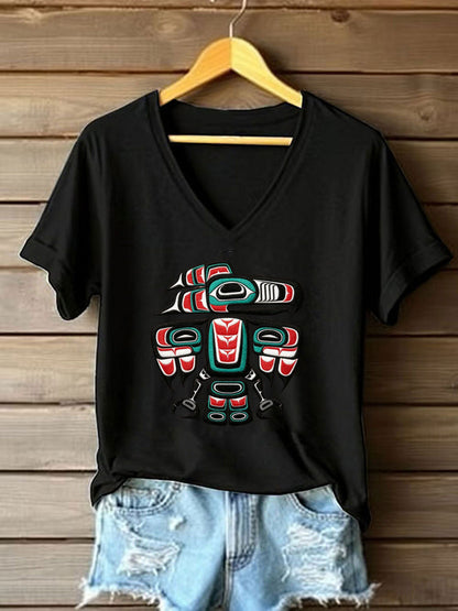 Women's Indigenous Totem Casual Sweatshirts