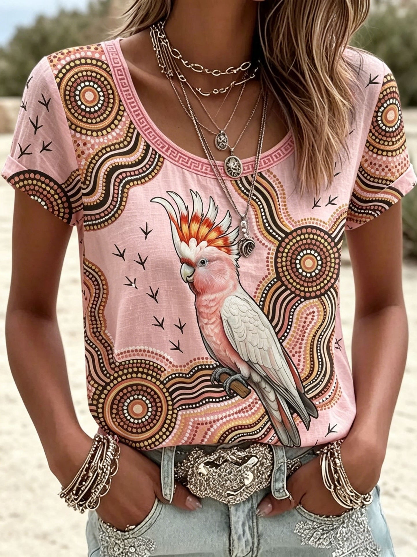 Women's AU Aboriginal Art NAIDOC Week Short-Sleeve T-Shirt