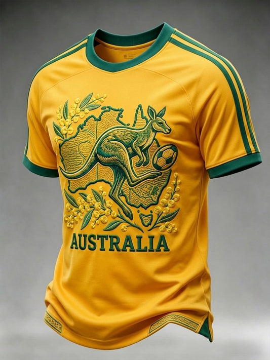 Men's Australian football Lover short sleeves t-shirt