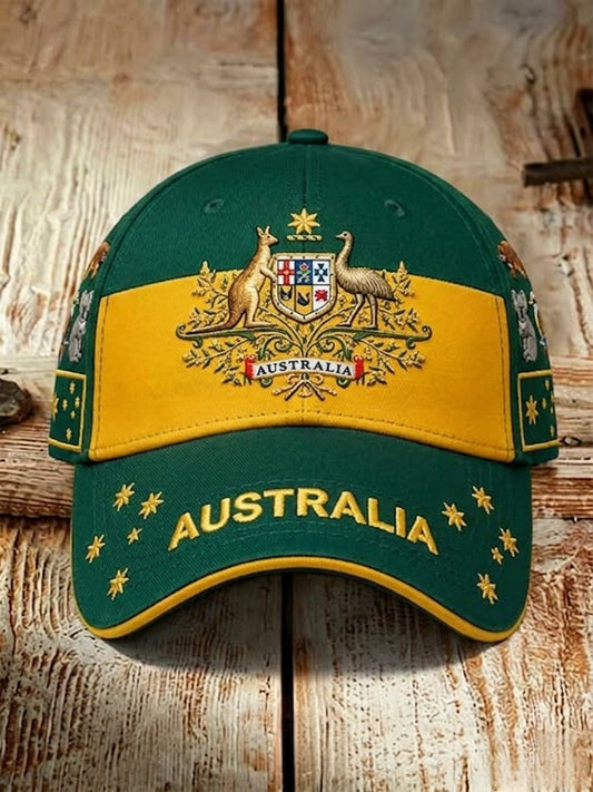Vintage Australia Football Lover Art Printed Cap
