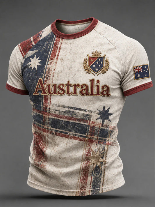 Men's Australian football Lover short sleeves t-shirt