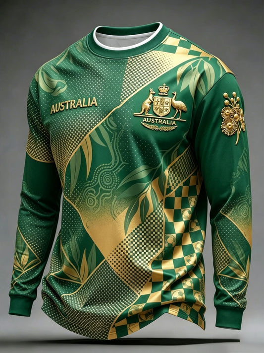 Men's Australian Football Lovers Long-Sleeve T-Shirt