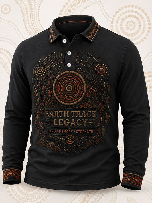 Men's Australian Aboriginal Culture Art Printed Casual Tops