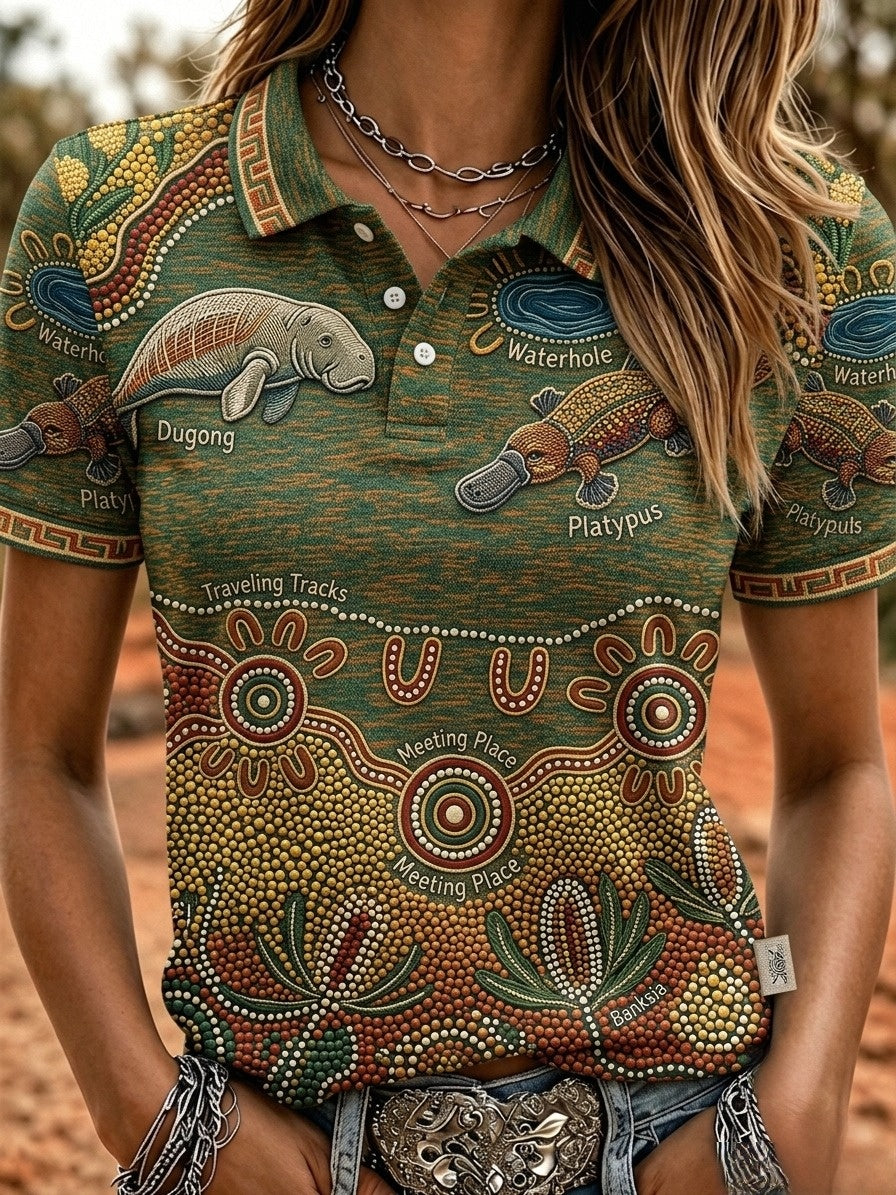 Women's Australia Naidoc Week Polo T-Shirt