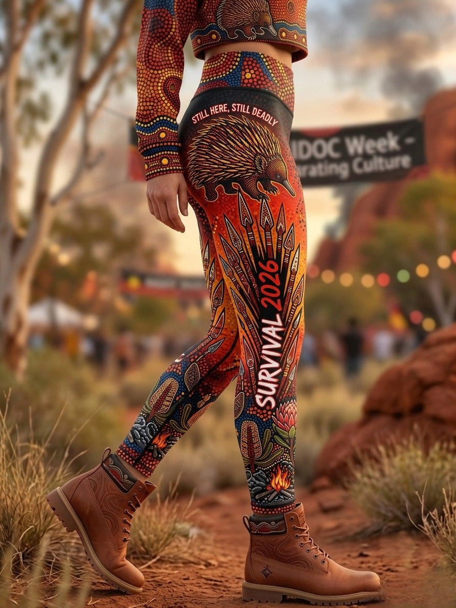 Women's Australia Naidoc Week Sports Stretch Leggings