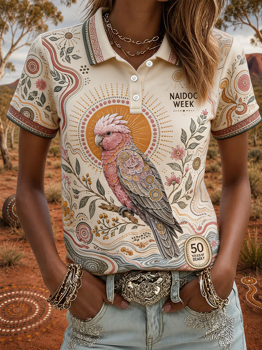 Women's Australia Aboriginal Culture NAIDOC Week Printed Casual Tops