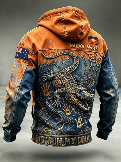 Men's Australia Naidoc Week Oversized Drop-Shoulder Hoodie With Pockets