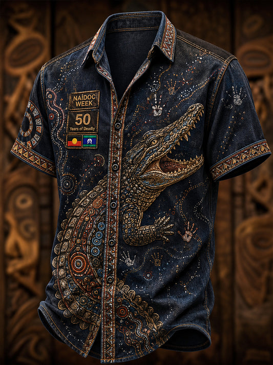 Men's Australia Naidoc Week Shirt Short Sleeve