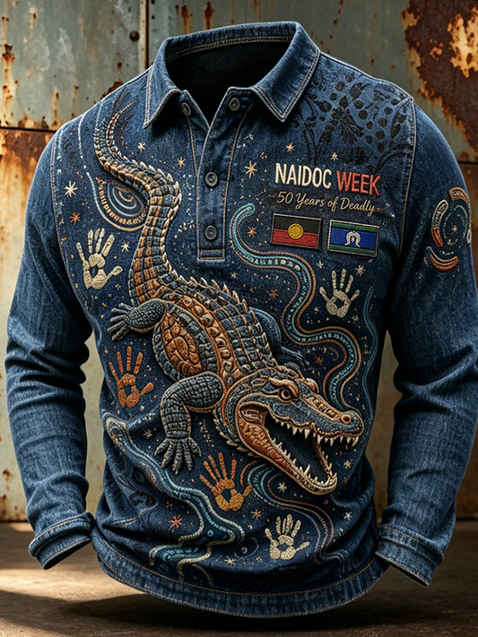 Men's Australia Naidoc Week Long Sleeve Shirt