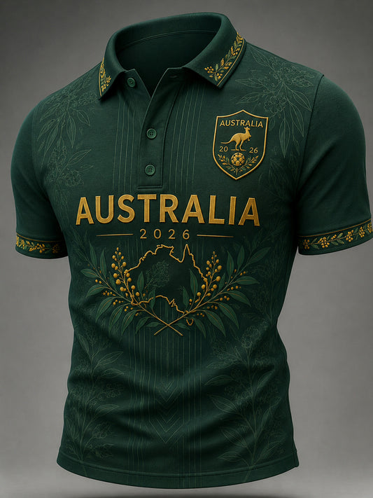 Men's Gift For Soccer Fans Print Casual Short Sleeve Top