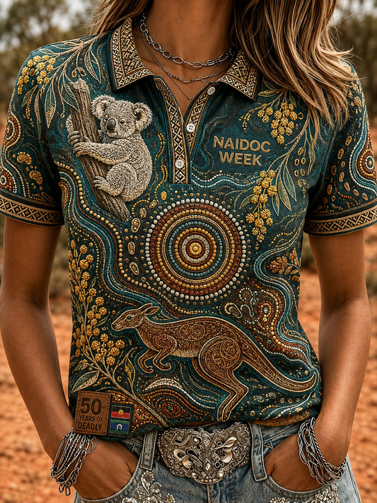 Women's Australia Naidoc Week Polo T-Shirt