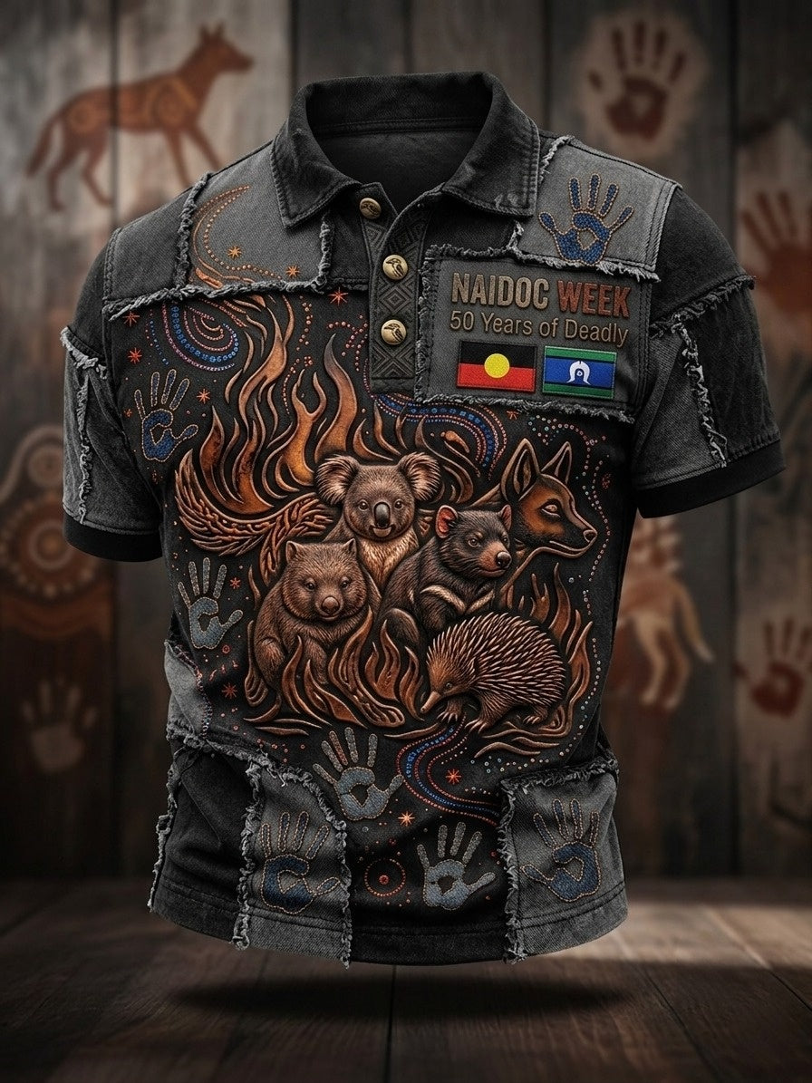 Men's AU Aboriginal Culture Polo T-shirt