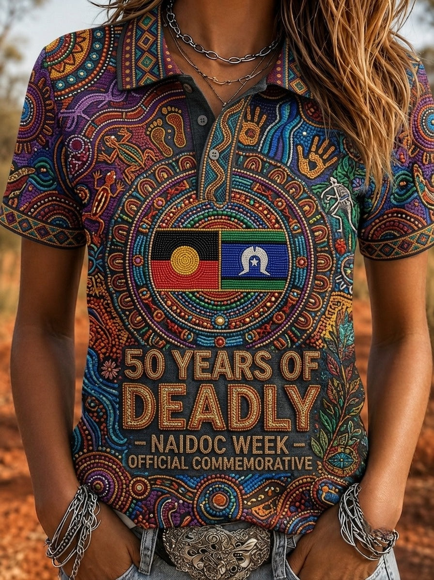 Women's Australia Naidoc Week Polo T-Shirt