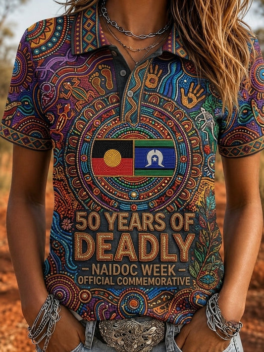 Women's Australia Naidoc Week Polo T-Shirt