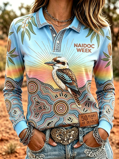 Women's Australia Naidoc Week Long-Sleeve Polo Shirt