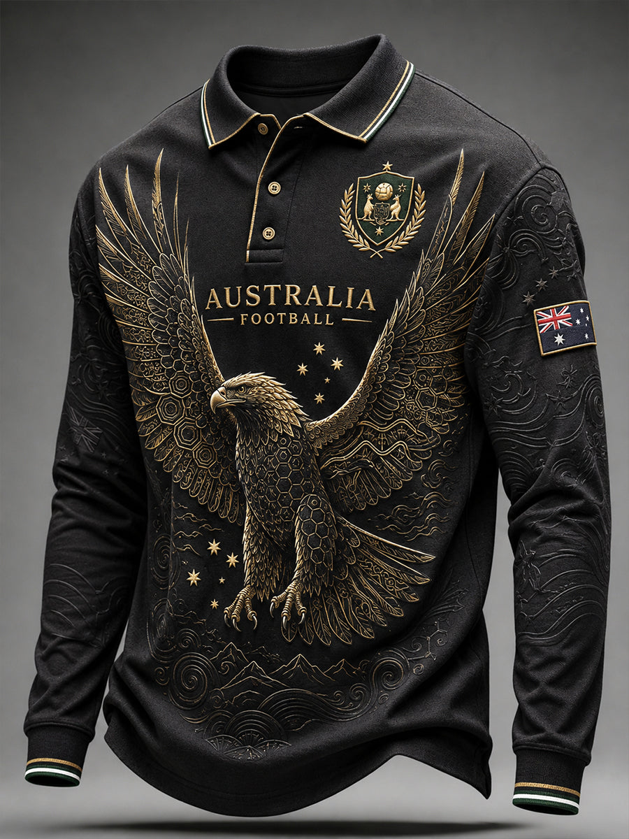 Men's Australia Football Long Sleeve Shirt