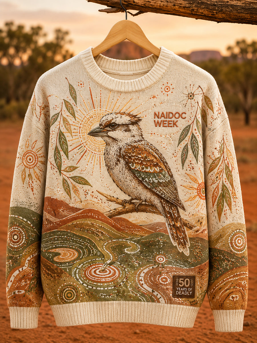 Women's Australia Naidoc Week Round Neck Imitation Sweater