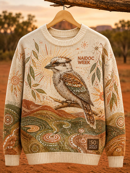 Women's Australia Naidoc Week Round Neck Imitation Sweater