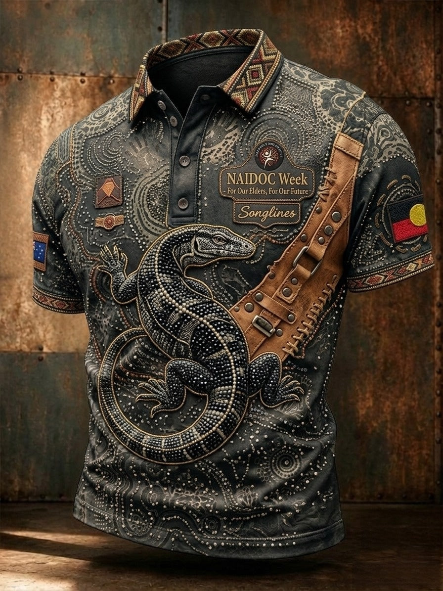 Men's Australia Naidoc Week Polo T-Shirt