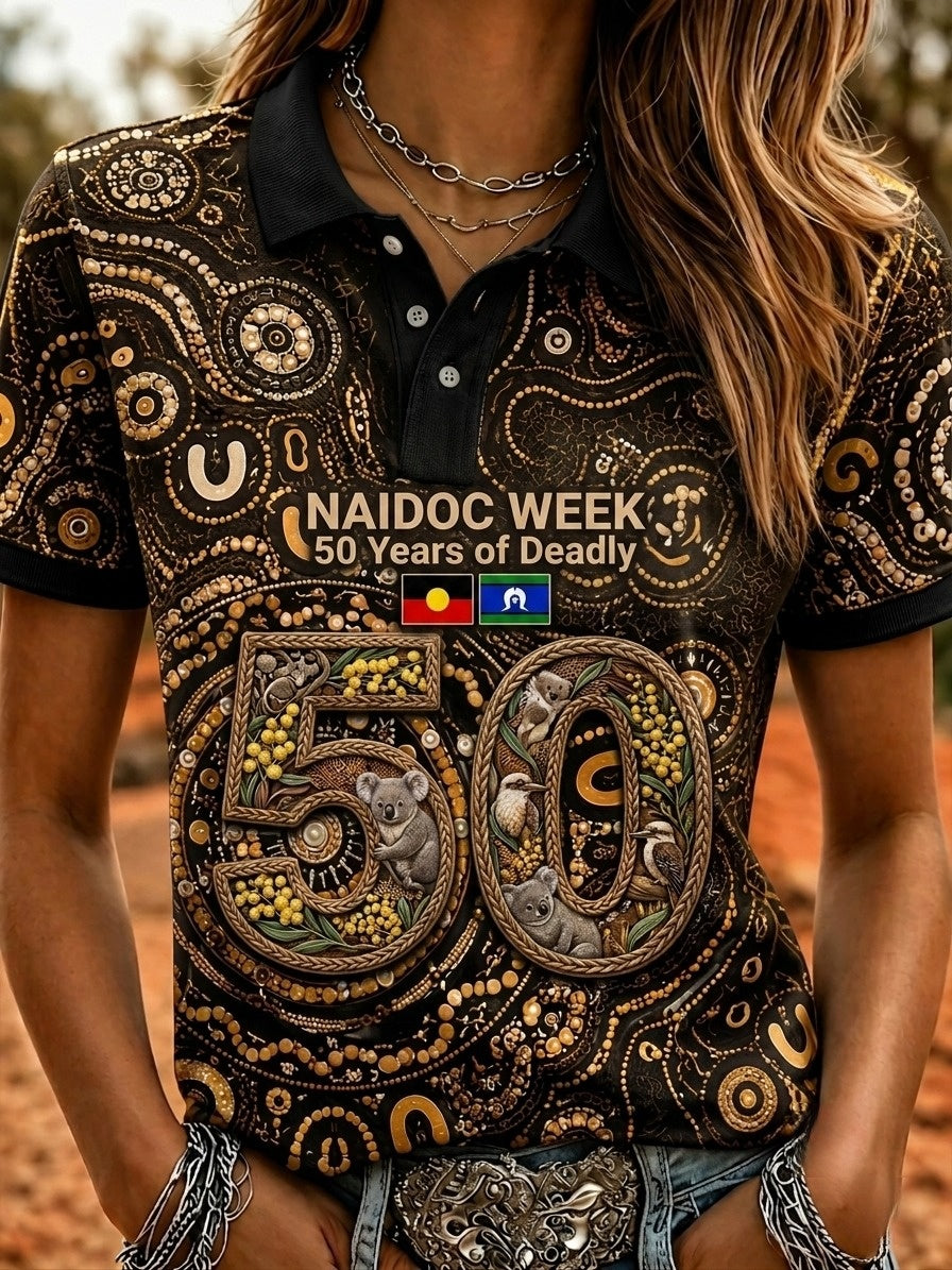 Women's Australia Naidoc Week Polo T-Shirt