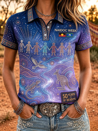 Women's Australia Naidoc Week Polo T-Shirt