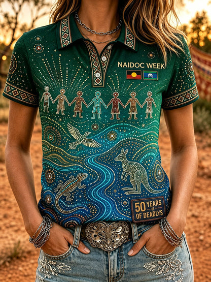 Women's Australia Naidoc Week Polo T-Shirt