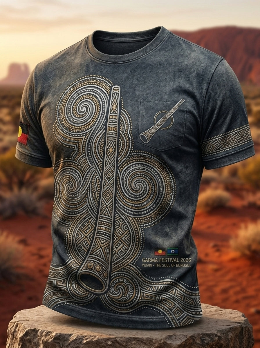 Men's AU Garma Festival Printed Short-Sleeve T-Shirt