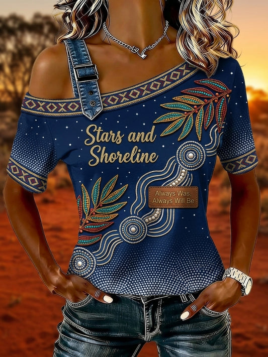 Women's Australia Naidoc Week Off-the-Shoulder T-Shirt