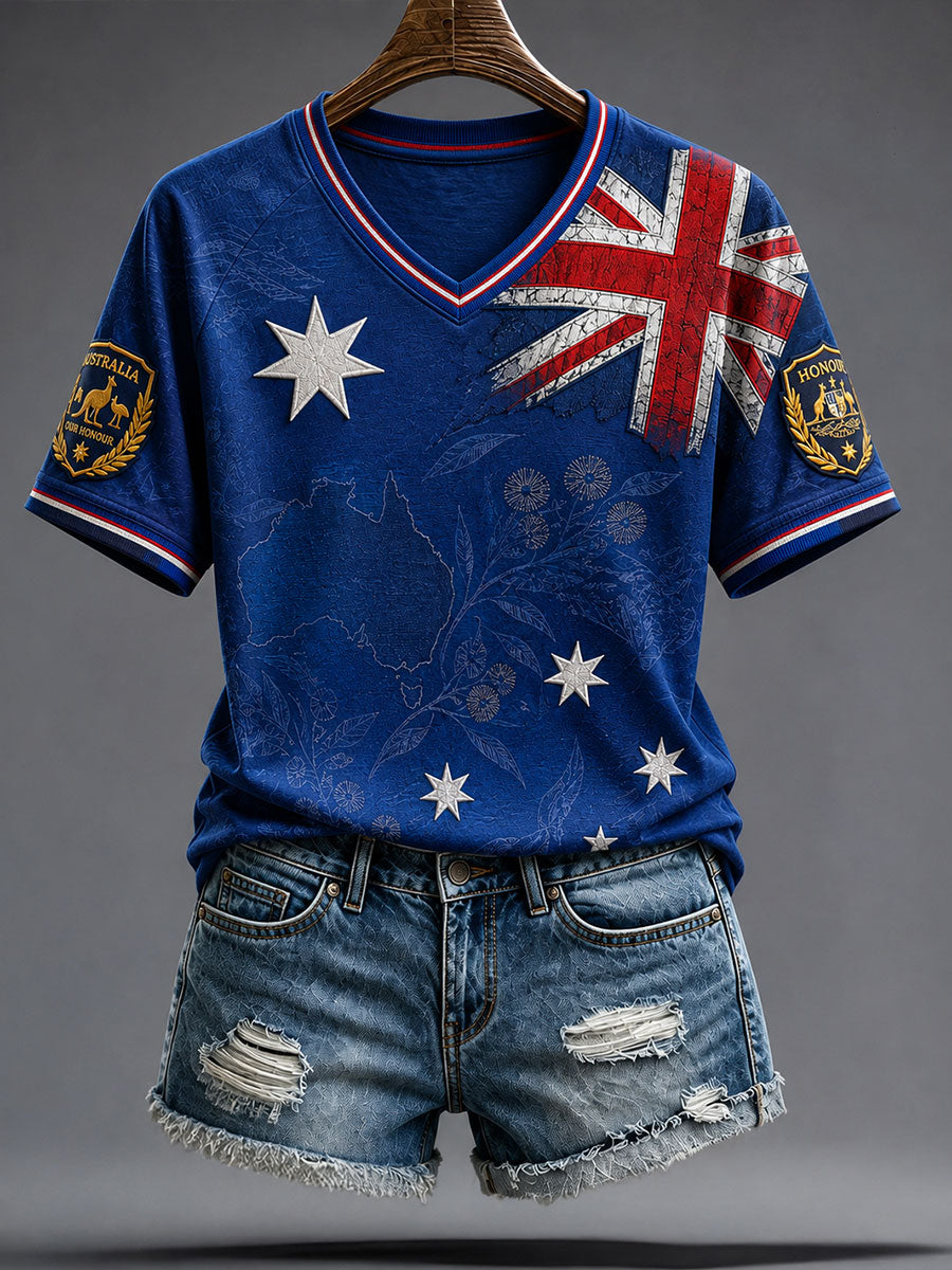 Women's Australia Pride Art Printed T-shirt