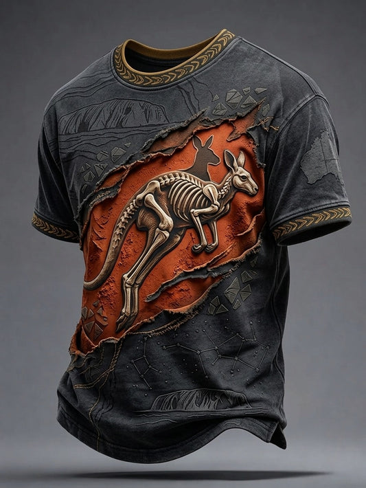 Men's Australia Pride Art Printed T-shirt