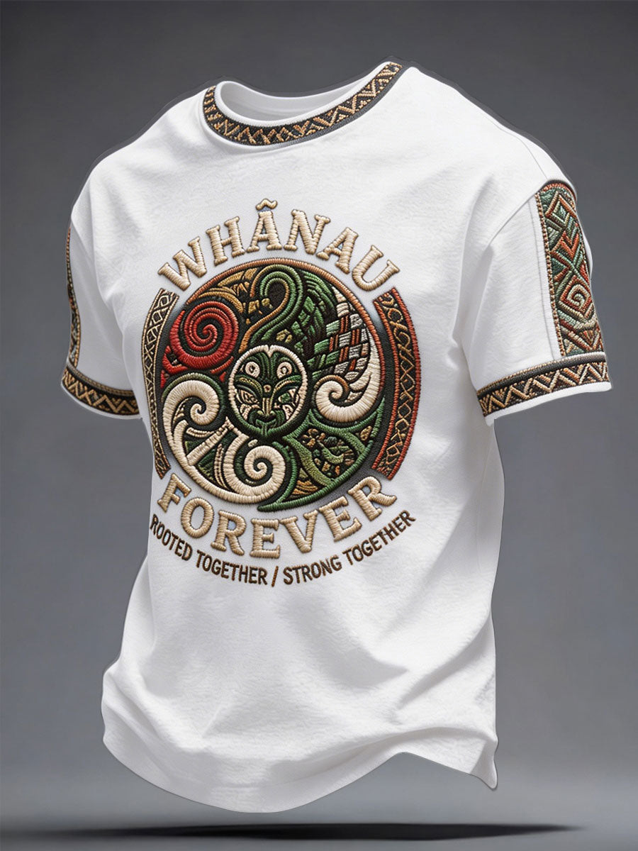 Men's NZ Maori Art Printed T-shirt