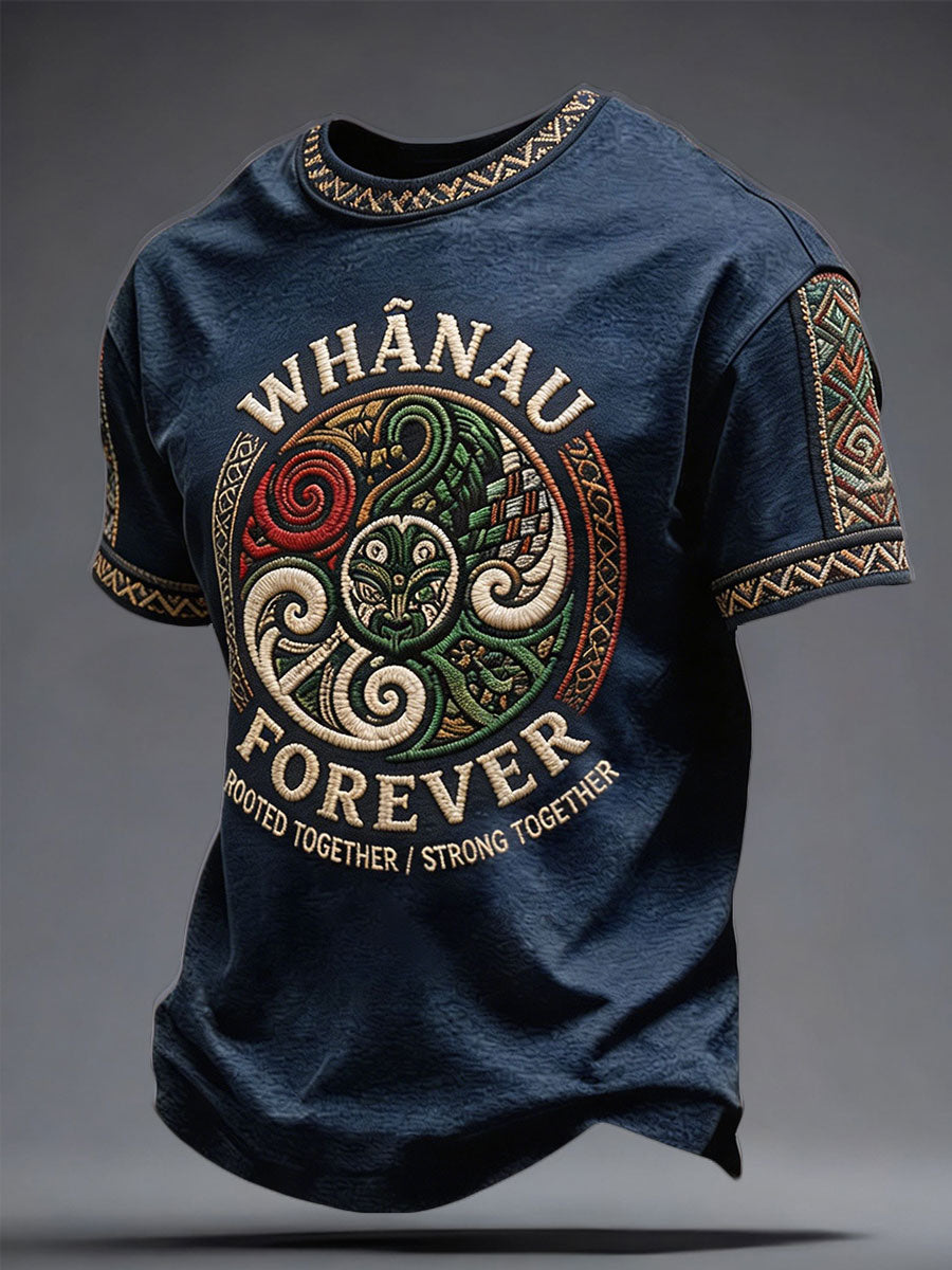 Men's NZ Maori Art Printed T-shirt