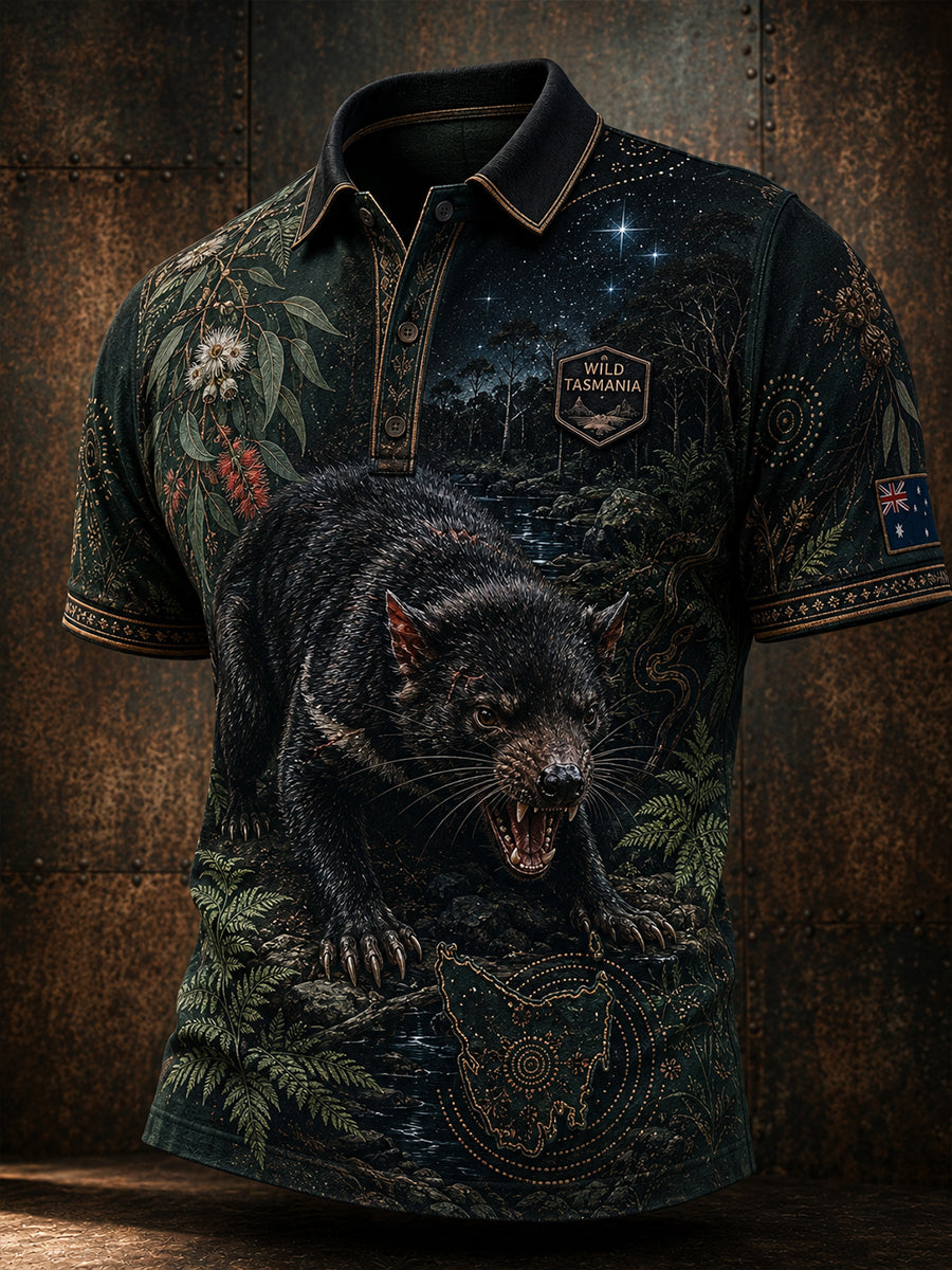 Men's Australian Animals Short Sleeve Shirt