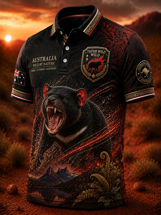 Men's Australian Animals Polo Shirt