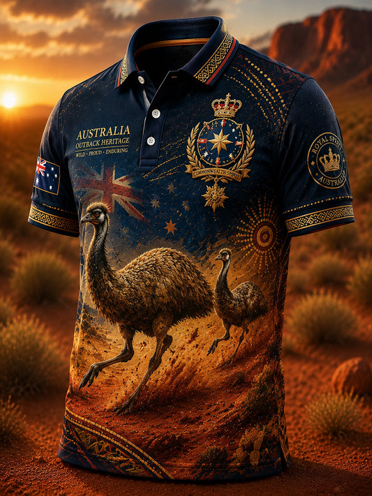Men's Australian Animals Polo Shirt