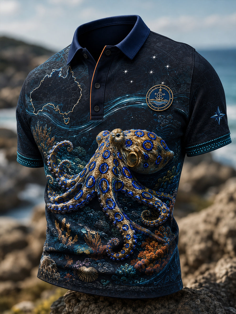 Men's Australian Animals Short Sleeve Shirt
