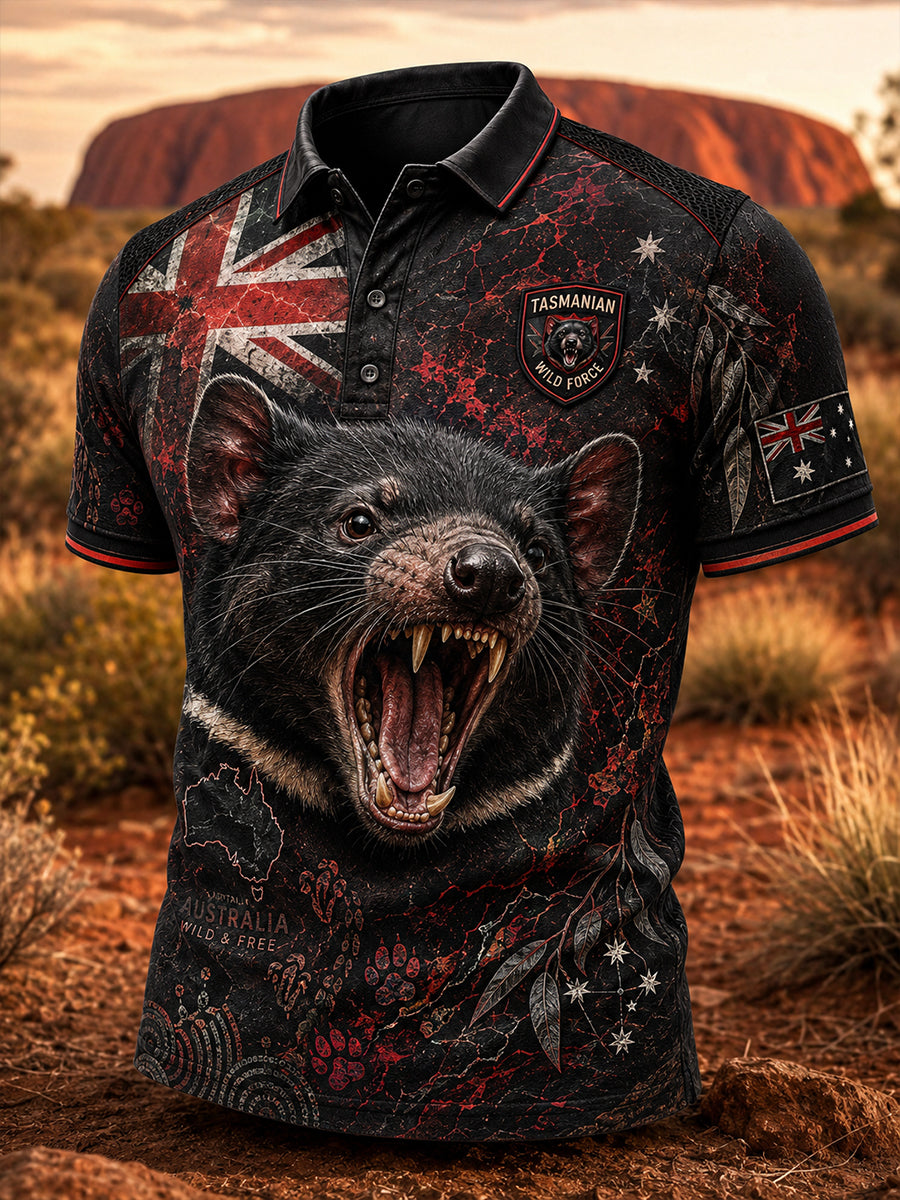 Men's Australian Animals Short Sleeve Shirt