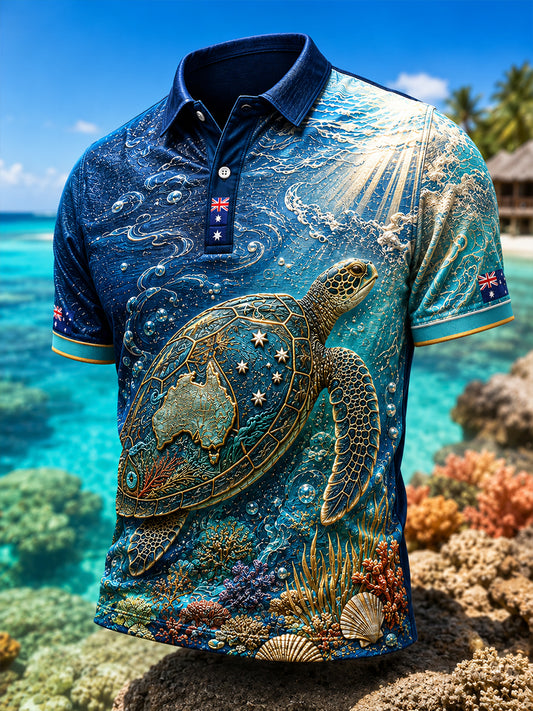 Men's Australian Animals Short Sleeve Shirt