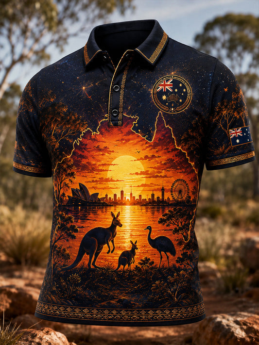 Men's Australian Animals Short Sleeves T-Shirt