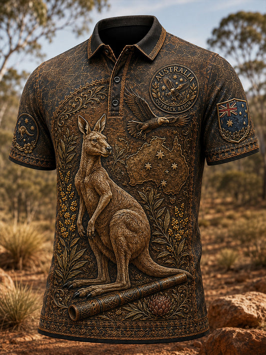 Men's Australian Animals Short Sleeve Shirt